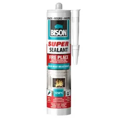 წებო-ჰერმეტიკი ცეცხლგამძლე Bison Fire Place Sealant 530 გ — სილიკონი და ჰერმეტკი