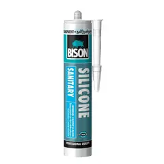 სილიკონი Bison Silicone Sanitary 280 მლ გამჭვირვალე — სილიკონი და ჰერმეტკი