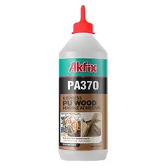 პოლიურეთანის წებო ხისთვის Akfix PA370 560 გ გამჭვირვალე — სილიკონი და ჰერმეტკი