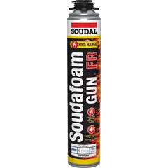 სამონტაჟო ქაფი ცეცხლმდგრადი Soudal Soudafoam FR Gun 750 მლ — სამონტაჟო ქაფი