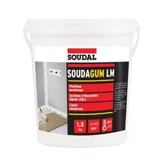 თხევადი საიზოლაციო მემბრანა Soudal Soudagum LM 1.3 კგ — სილიკონი და ჰერმეტკი