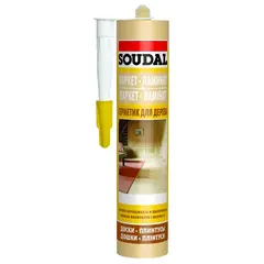 ჰერმეტიკი პარკეტის Soudal 300 მლ მუხა — სილიკონი და ჰერმეტკი