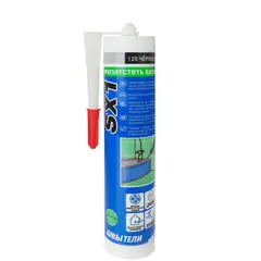 ჰერმეტიკი სილიკონის Mapei XS1 No 120 300 მლ შავი — სილიკონი და ჰერმეტკი