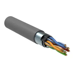 კაბელი IEK F/UTP Cat5E 4x2х24AWG LSZH — ქსელის სადენი