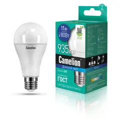 შუქდიოდური ნათურა Camelion LED11-A60/865/E27 11 W — ნათურა და ვაზნა