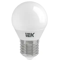 შუქდიოდური ნათურა IEK LLE-G45-5-230-30-E27 3000K 5W E27 — ნათურა და ვაზნა