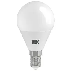 შუქდიოდური ნათურა IEK G45 3000K 7W E14 — ნათურა და ვაზნა