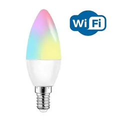 შუქდიოდური ნათურა Linus Smart 1800-6500K 5W E14 RGBW — ნათურა და ვაზნა