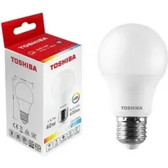 შუქდიოდური ნათურა Toshiba A60 6500K 4.7W E27 — ნათურა და ვაზნა
