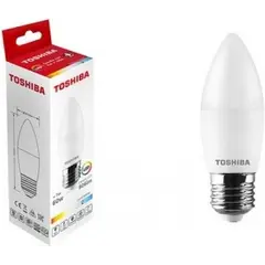 შუქდიოდური ნათურა Toshiba C37 6500K 7W E27 — ნათურა და ვაზნა