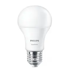 შუქდიოდური ნათურა PHILIPS A60 3000K 9W E27 — ნათურა და ვაზნა