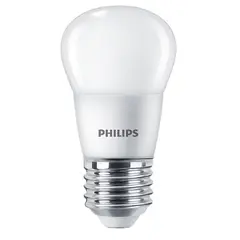 ნათურა PHILIPS LED 6W 2700K 620lm E27 827 P45 — ნათურა და ვაზნა