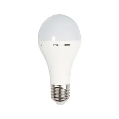ნათურა V-TAC 9W 4000K E27 7010 A70 პლასტიკი აკუმულიატორით — ნათურა და ვაზნა