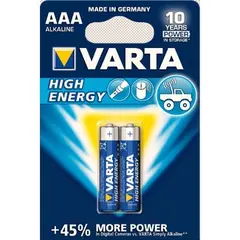 ელემენტი VARTA High Energy AAA Alkaline 2 ც — ელემენტები და ბატარეები