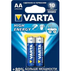 ელემენტი VARTA Alkaline High Energy AA 1.5 V 2 ც — ელემენტები და ბატარეები