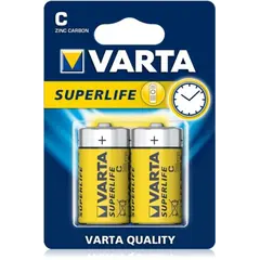 ელემენტი მარილოვანი VARTA Superlife C 1.5V 2 ც — ელემენტები და ბატარეები
