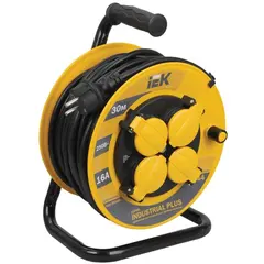 დამაგრძელებელი დახვეული ბაბინაზე IEK Industrial plus 2Р+PЕ 3х1.5мм2 — დამაგრძელებელი და გადამყვანები