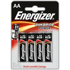 ელემენტი Energizer AA Alkaline Power 4 ც — ელემენტები და ბატარეები