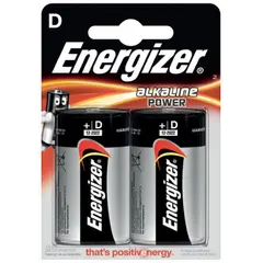 ელემენტი Energizer D Alkaline Power 2 ც — ელემენტები და ბატარეები