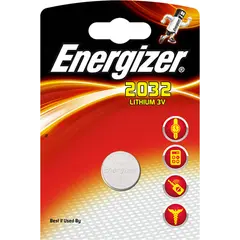 ელემენტი Energizer CR2032 3V Lithium 1 ც — ელემენტები და ბატარეები