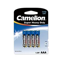 ელემენტი Camelion Super Heavy Duty AAA მარილოვანი 4 ც — ელემენტები და ბატარეები