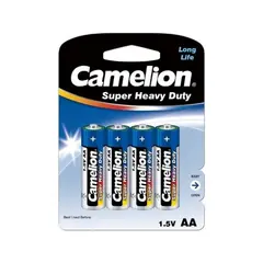ელემენტი Camelion Super Heavy Duty AA მარილოვანი 4 ც — ელემენტები და ბატარეები