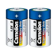 ელემენტი Camelion Super Heavy Duty blue D მარილოვანი 2 ც — ელემენტები და ბატარეები