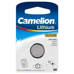ლითიუმის ელემენტი CR2025 1ც Camelion — ელემენტები და ბატარეები