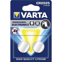 ელემენტი ლითიუმის VARTA CR2025 3V 170 mAh 2 ც — ელემენტები და ბატარეები