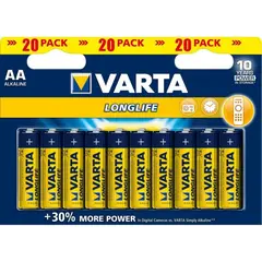 ელემენტი VARTA Alkaline AA LL 1.5 V 20 ც — ელემენტები და ბატარეები