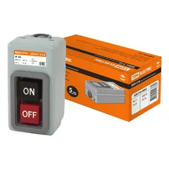 ჩამრთველი დაბლოკვის ღილაკით TDM ВКН-316 3Р 16А 230/400В IP40 — როზეტები და ჩამრთველები