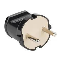 ჩანგალი EKF სწორი შავი 6А 250V — დამაგრძელებელი და გადამყვანები