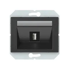 როზეტი Vilma Express XP 500 USB an 1 განყოფილებიანი ანტრაციტი — როზეტები და ჩამრთველები