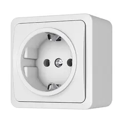 როზეტი დამიწებით Vilma RP16-002 ww 1 განყოფილებიანი თეთრი — როზეტები და ჩამრთველები