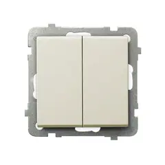 ჩამრთველი გამავალი ჩარჩოს გარეშე Ospel Sonata ŁP-10R/m/27 — როზეტები და ჩამრთველები