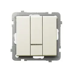 ჩამრთველი ჩარჩოს გარეშე Ospel Sonata ŁP-13RS/m/27 — როზეტები და ჩამრთველები