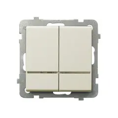 ჩამრთველი ჩარჩოს გარეშე Ospel Sonata ŁP-2RS/m/27 — როზეტები და ჩამრთველები