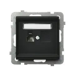 როზეტი ტელეფონის Ospel Sonata GPT-1R/m/33 1 განყოფილებიანი შავი — როზეტები და ჩამრთველები