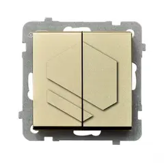 ჩამრთველი ჩარჩოს გარეშე Ospel ŁP-2R/m/39 — როზეტები და ჩამრთველები