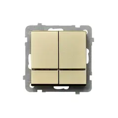 ჩამრთველი ჩარჩოს გარეშე Ospel ŁP-2RS/m/39 — როზეტები და ჩამრთველები