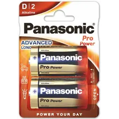 ელემენტი ალკალინი Panasonic LR20 ProPower D 2ც — ელემენტები და ბატარეები