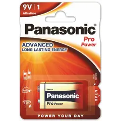 ელემენტი ალკალინი Panasonic 6LR61 ProPower 9V (კრონა) — ელემენტები და ბატარეები