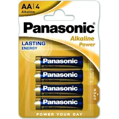 ელემენტი ალკალინური Panasonic Alkaline Power LR6 AA 4ც. — ელემენტები და ბატარეები