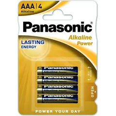 ელემენტი ალკალინური Panasonic Alkaline Power LR03 AAA 4ც. — ელემენტები და ბატარეები