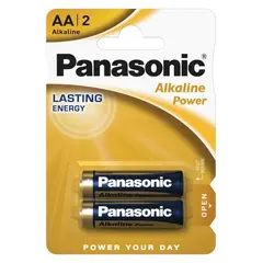 ელემენტი ალკალინური Panasonic Alkaline Power LR6 AA 2 2ც. — ელემენტები და ბატარეები