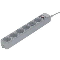 ქსელის დამცავი Gembird 6х1.8მ 4.5kW  SPG6-B-6C — დამაგრძელებელი და გადამყვანები
