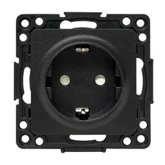 როზეტი EKF 1 84x84 დამიწებით ჩარჩოს გარეშე — როზეტები და ჩამრთველები