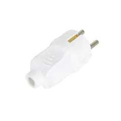 მონობლუკური ელექტრო ჩანგალი დამიწებით Almera Ceramica GROUNDED MALE PLUG 16 A 250V — დამაგრძელებელი და გადამყვანები