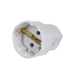 სადენის როზეტი Almera 1 დამიწებით 16A 250V — დამაგრძელებელი და გადამყვანები