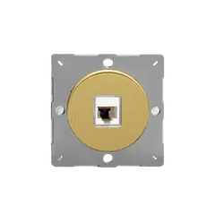 როზეტი Varilight PC RJ45 cat6 თითბერი მქრქალი — როზეტები და ჩამრთველები